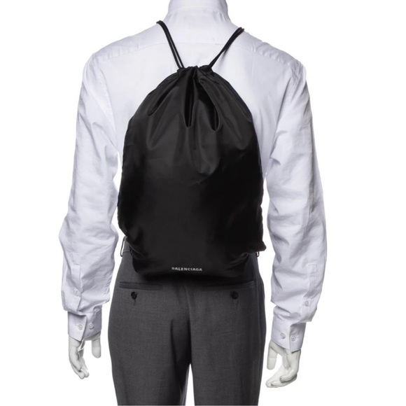 Balenciaga Logo Nylon Backpack - Picture 2 of 4